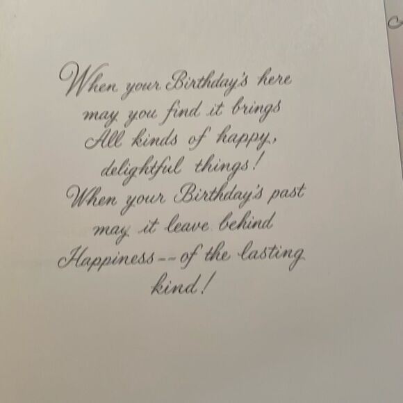 Vintage Lot of 4 Coronation Collection Glitter Birthday Cards 50's Parchment - Picture 8 of 15